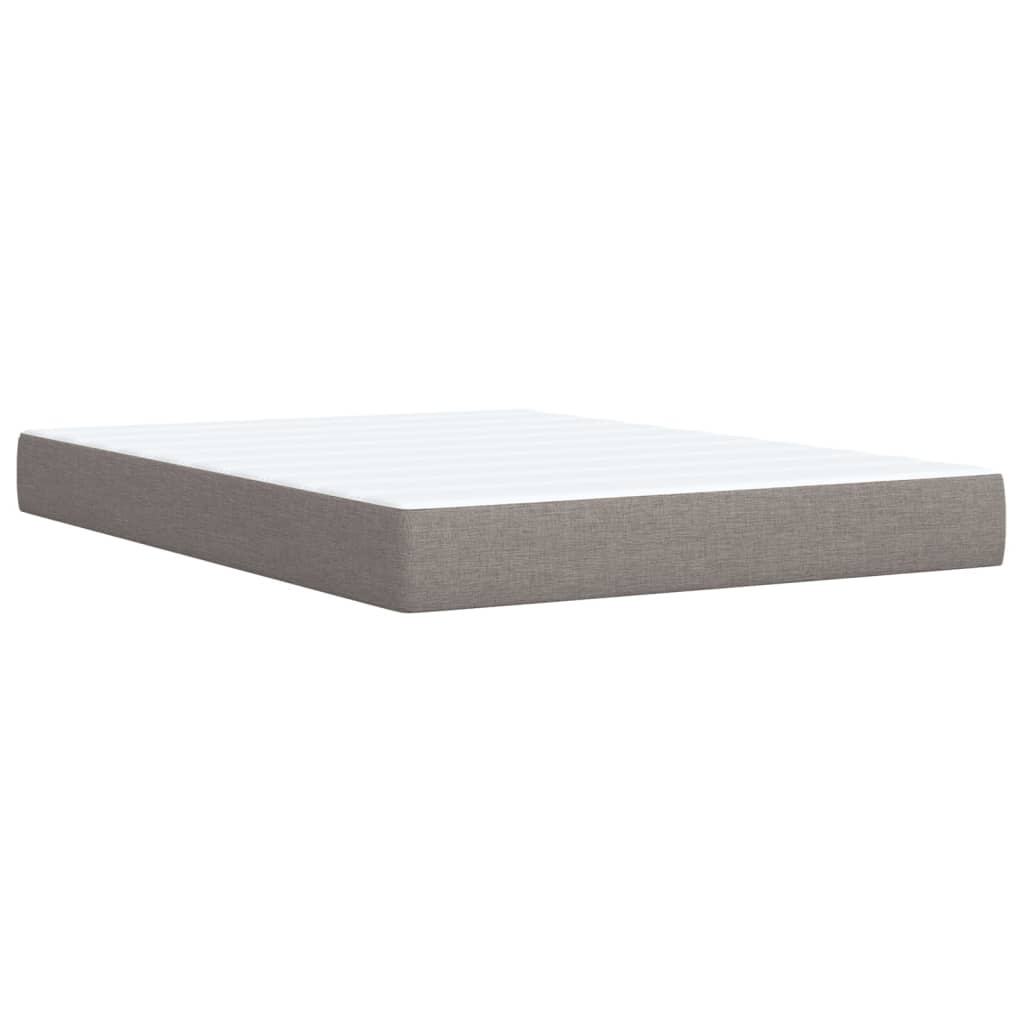 Boxspring met matras stof taupe 160x200 cm – afbeelding 11
