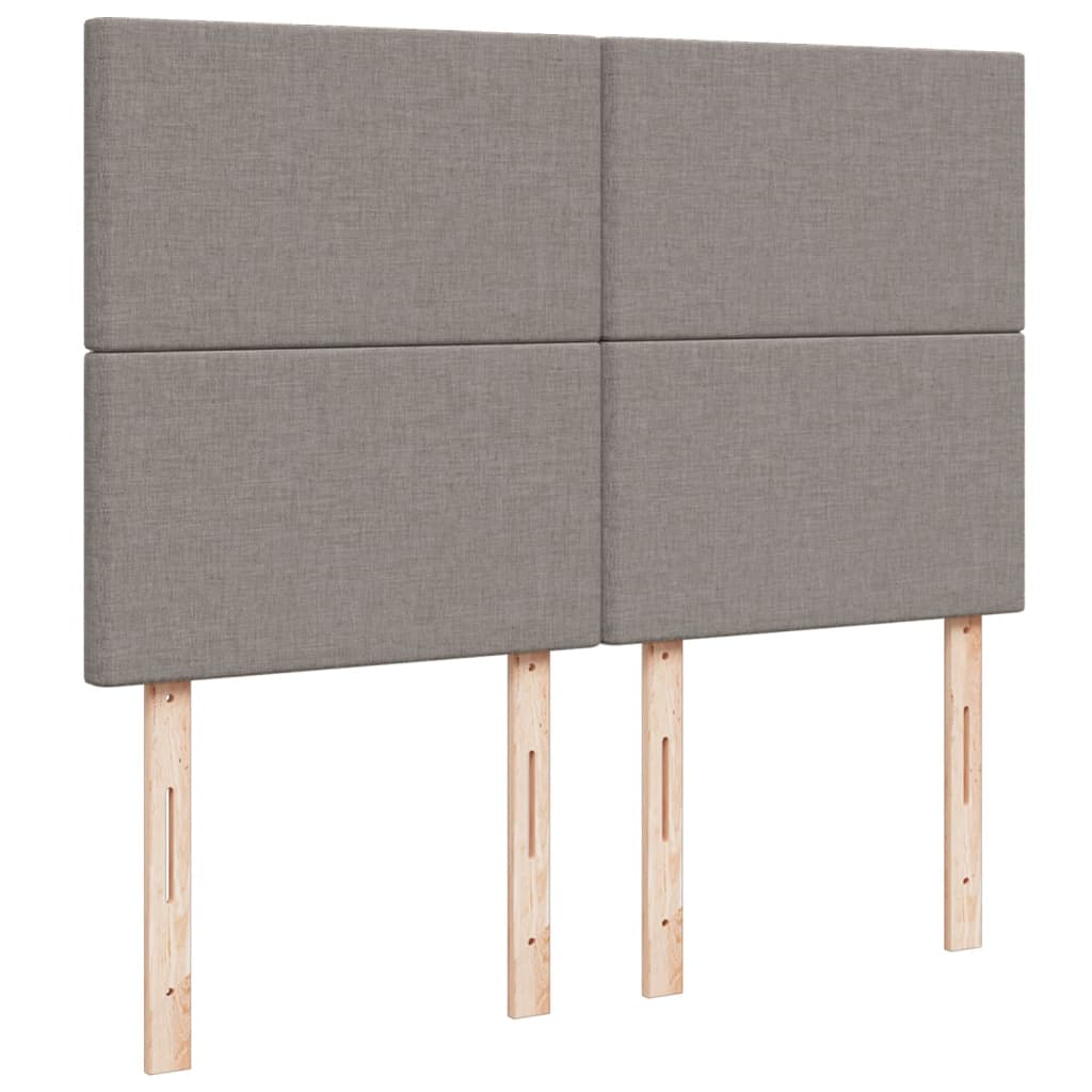 Boxspring met matras stof taupe 160x200 cm – afbeelding 9