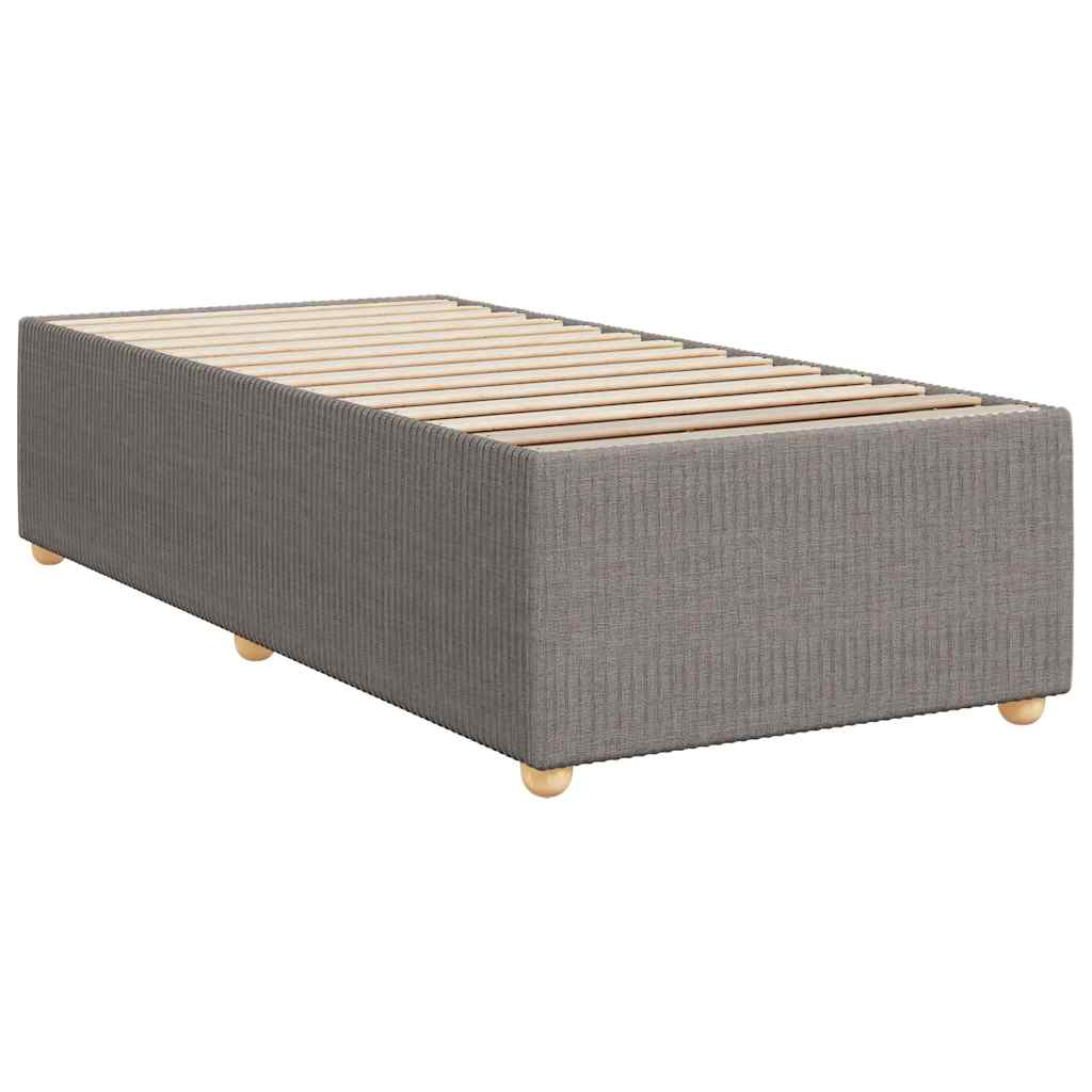 Boxspring met matras stof taupe 80x200 cm – afbeelding 10