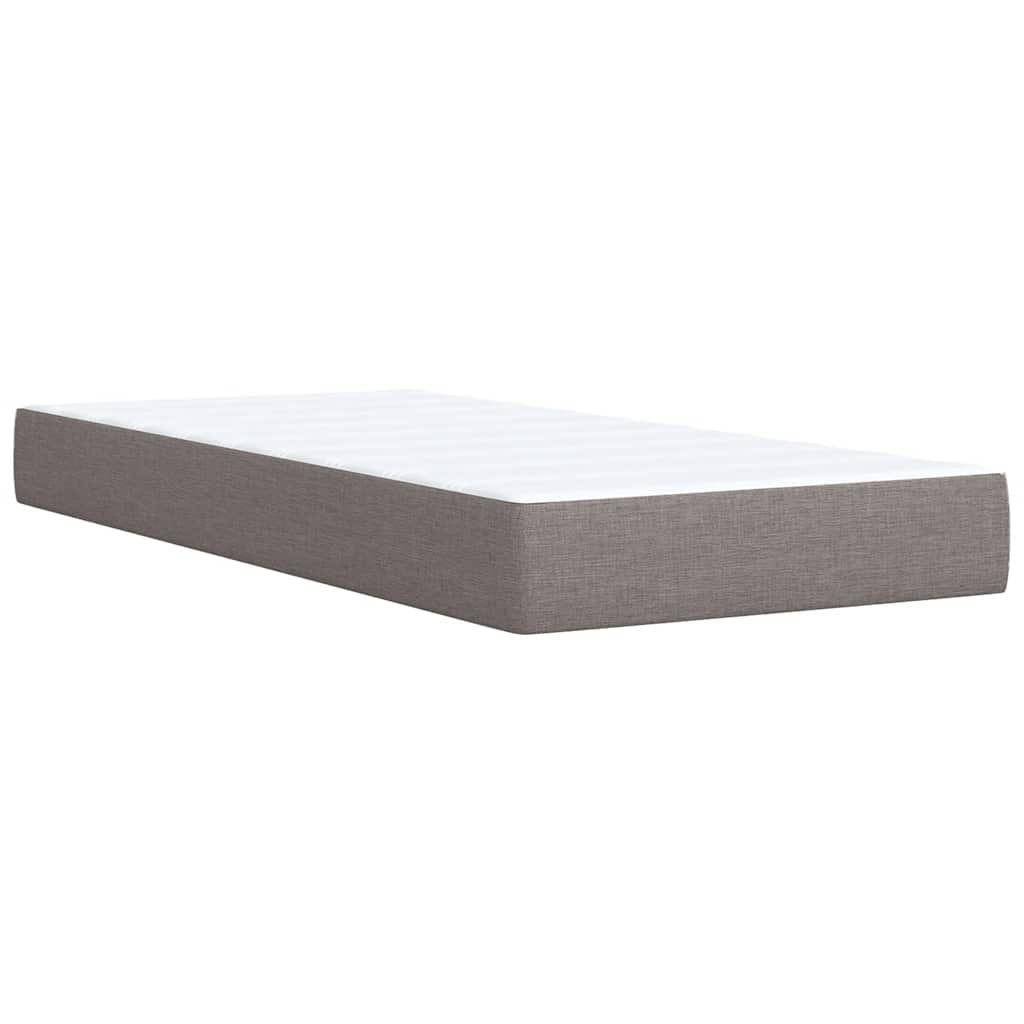 Boxspring met matras stof taupe 80x200 cm – afbeelding 11