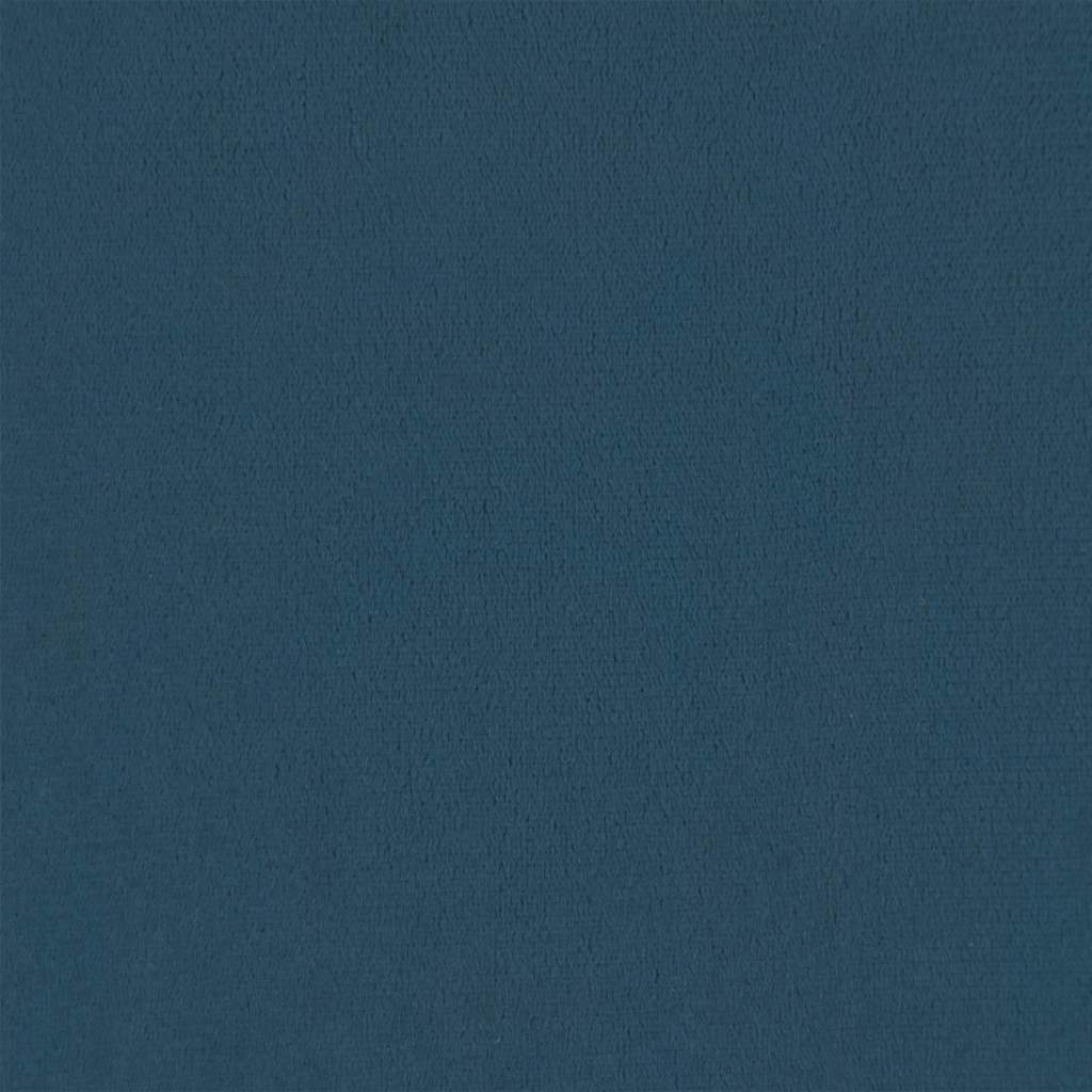 Kruk met houten poten fluweel blauw – afbeelding 6