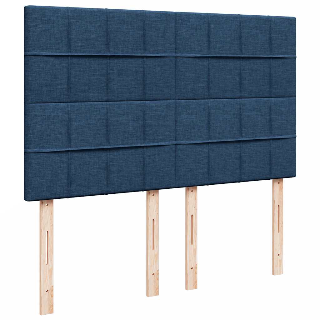 Boxspring met matras stof blauw 140x190 cm – afbeelding 10