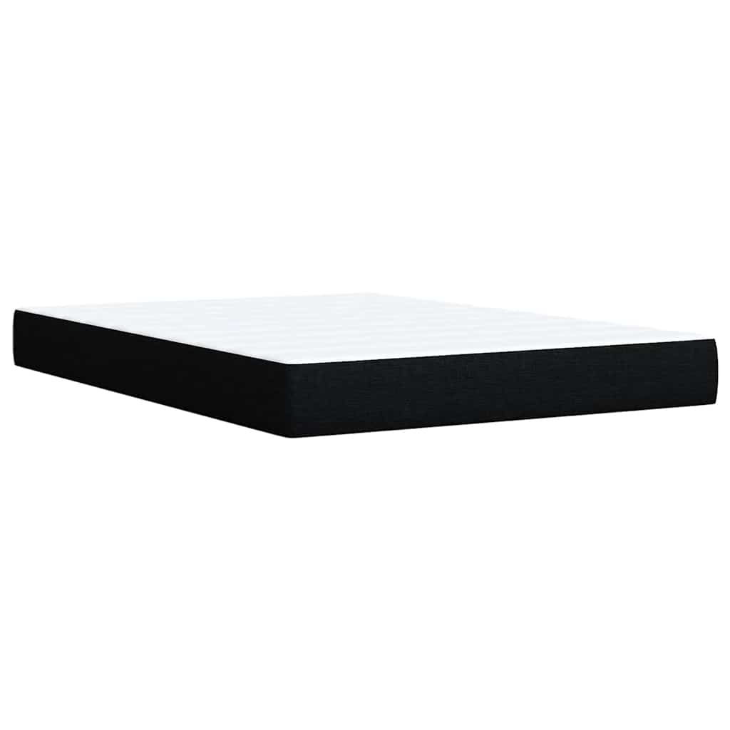 Boxspring met matras stof zwart 160x200 cm – afbeelding 11