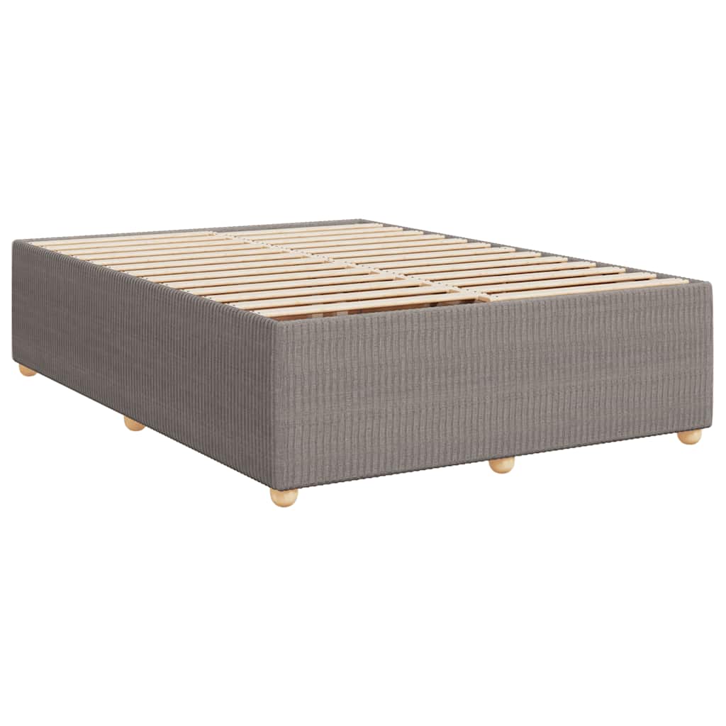 Boxspring met matras stof taupe 160x200 cm – afbeelding 10