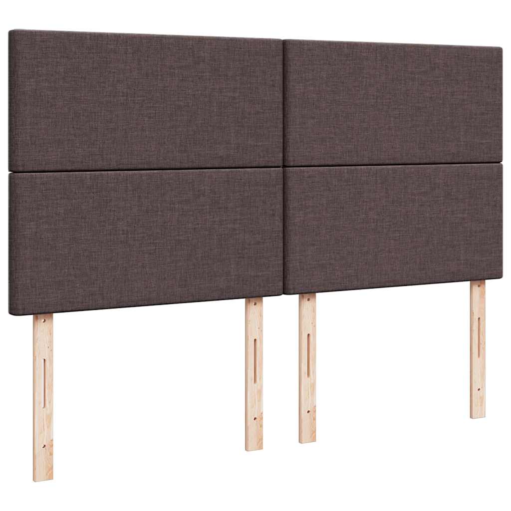 Boxspring met matras stof donkerbruin 180x200 cm – afbeelding 9