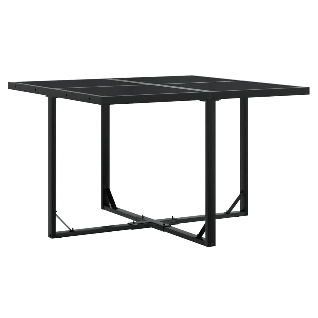 5-delige Tuinset met kussens poly rattan zwart – afbeelding 3
