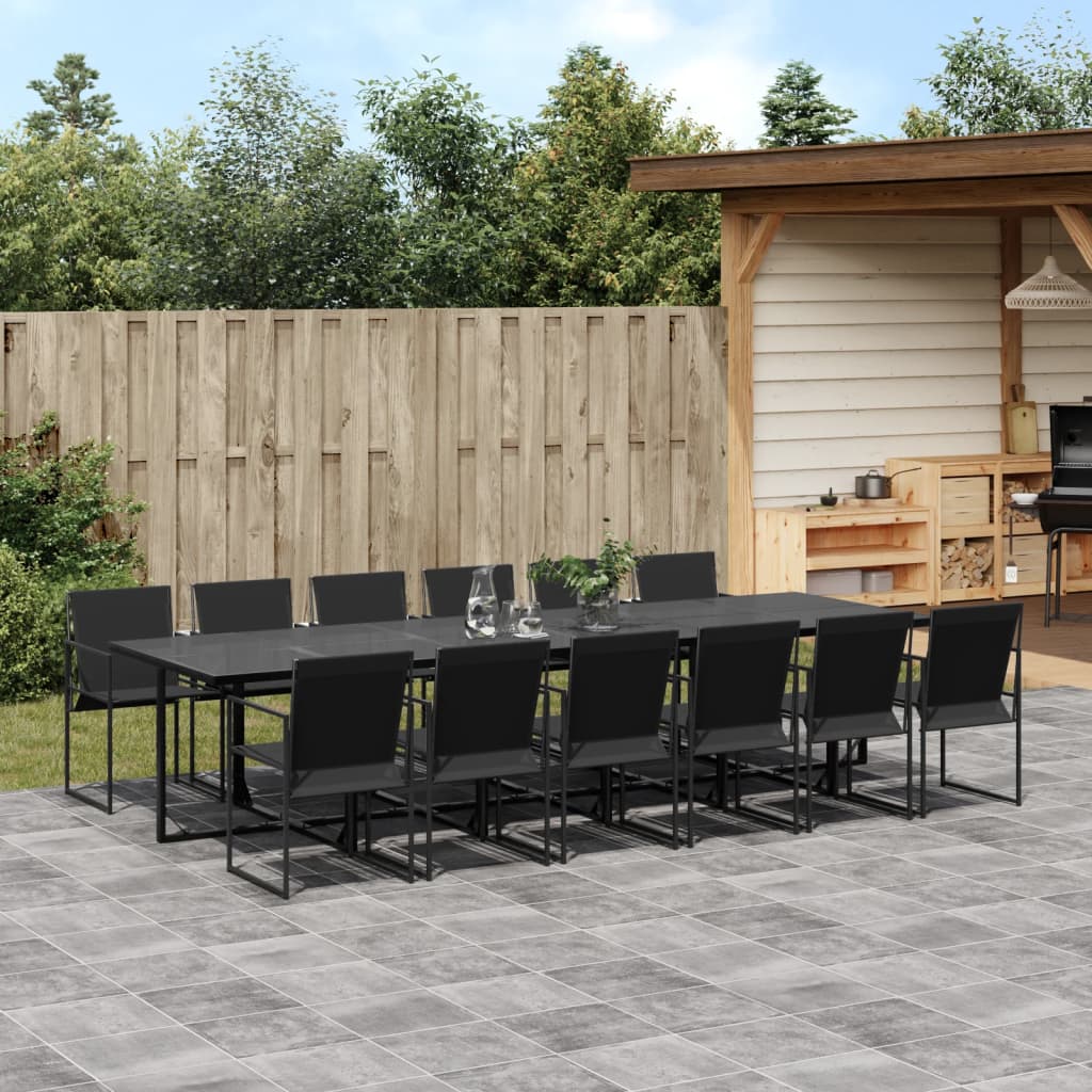 13-delige Tuinset textileen zwart – afbeelding 1