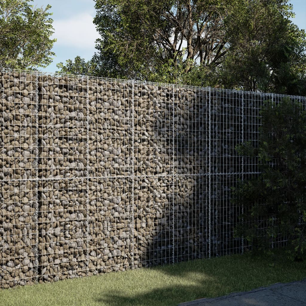 Schanskorf 200x50x200 cm gegalvaniseerd ijzer zilverkleurig – afbeelding 1