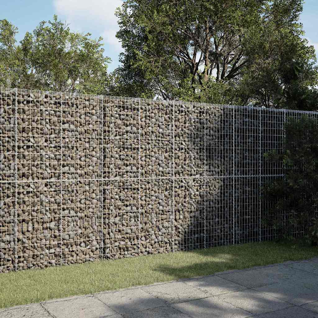 Schanskorf 350x100x200 cm gegalvaniseerd ijzer zilverkleurig – afbeelding 1