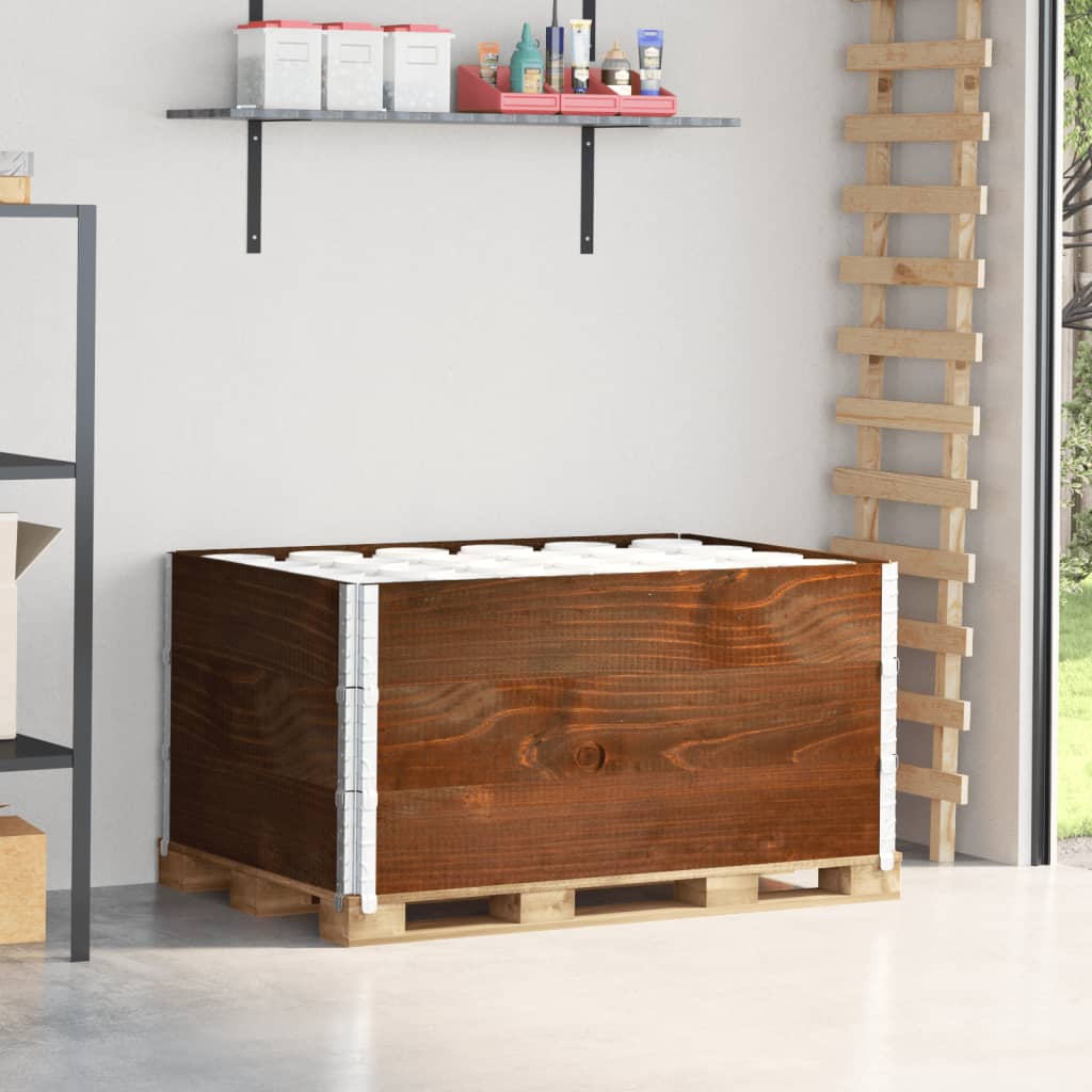 Palletopzetranden 3 st 120x80 cm massief grenenhout bruin