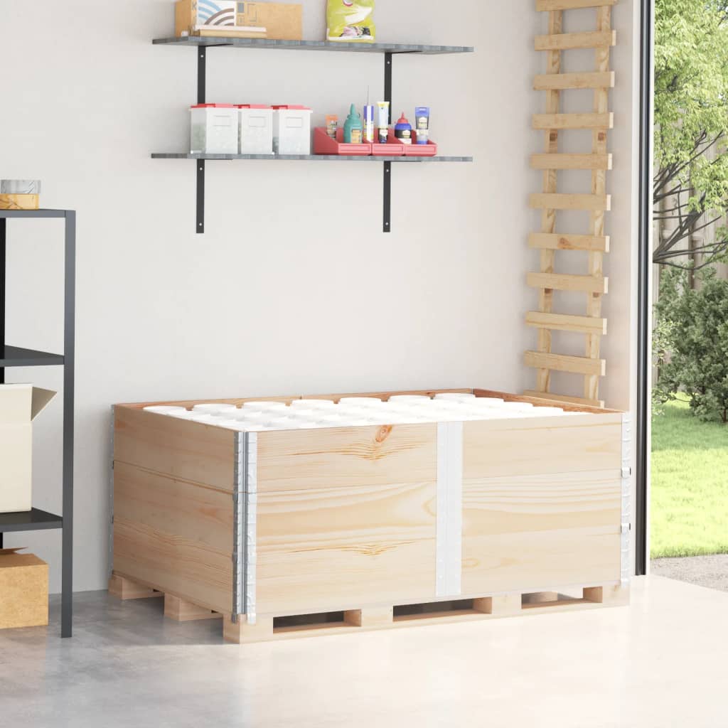 Palletopzetranden 3 st 150x100 cm massief grenenhout
