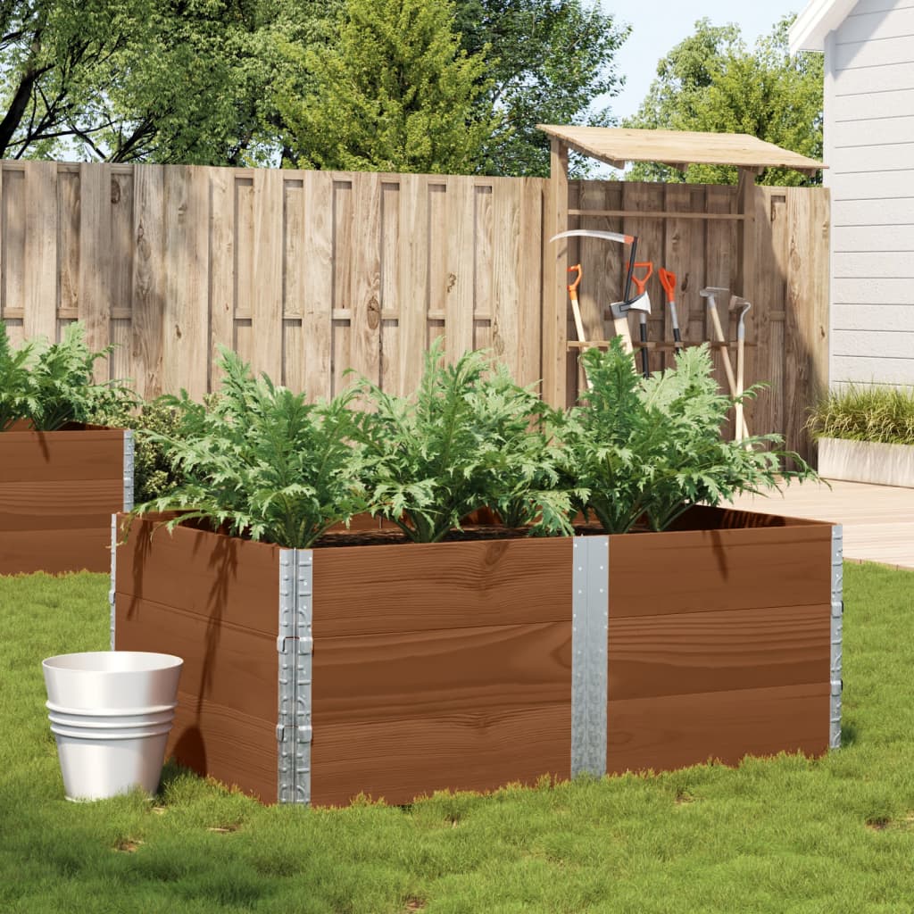 Plantenbak 150x100 cm massief grenenhout bruin