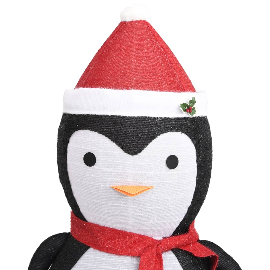 Kerstpinguïn decoratief LED 180 cm luxe stof – afbeelding 6