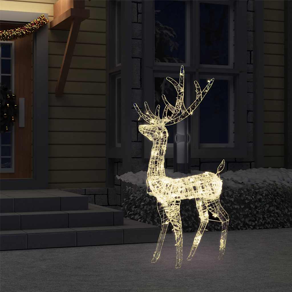 Kerstversiering rendier 140 LED's 120 cm acryl warmwit – afbeelding 3