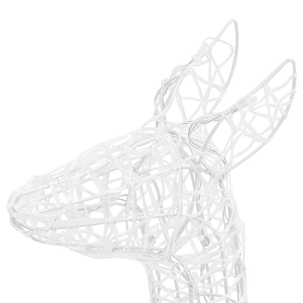 Kerstversiering rendierfamilie 300 LED's warmwit acryl – afbeelding 10