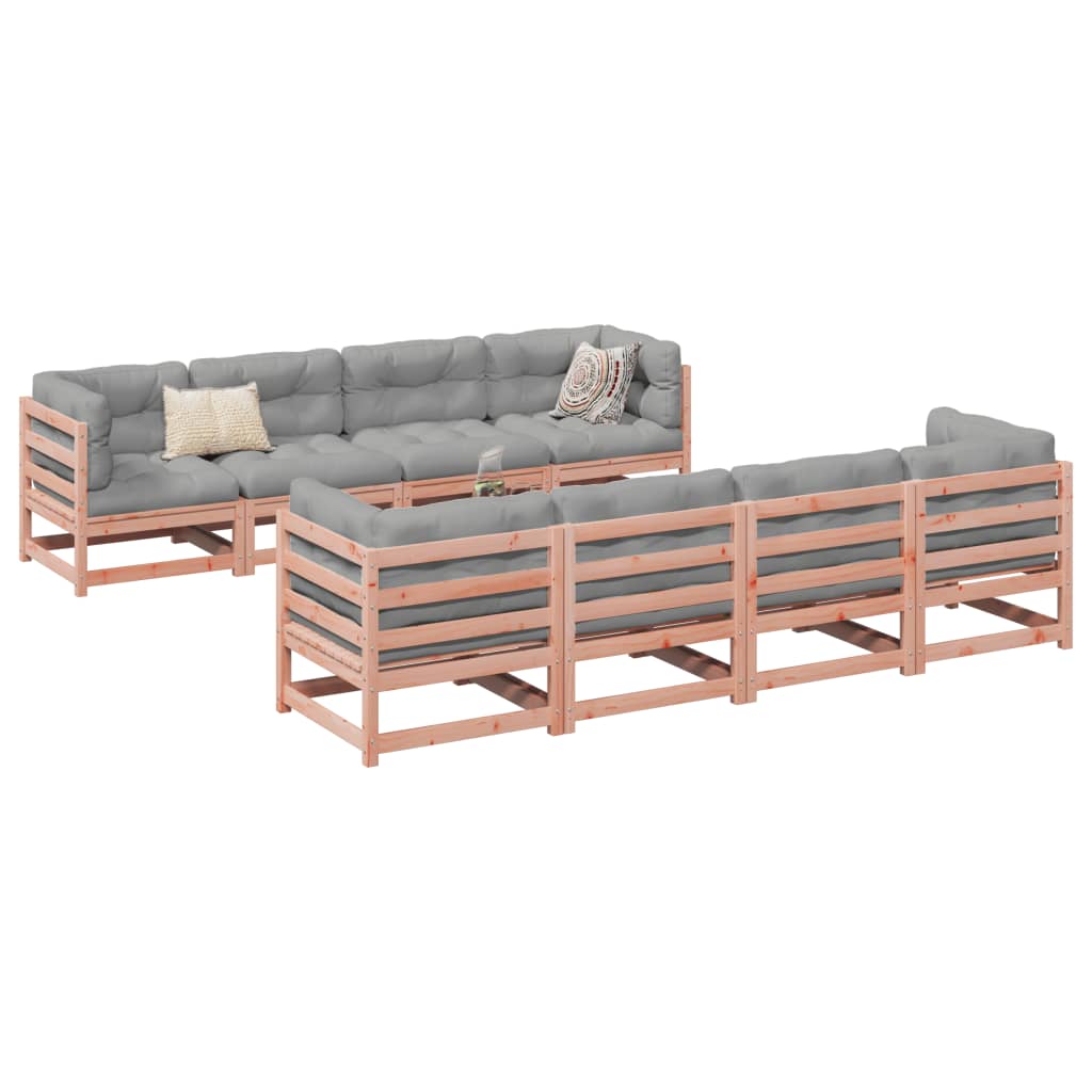 9-delige Loungeset massief douglas vurenhout – afbeelding 1