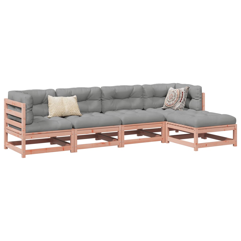 5-delige Loungeset massief douglas vurenhout – afbeelding 1