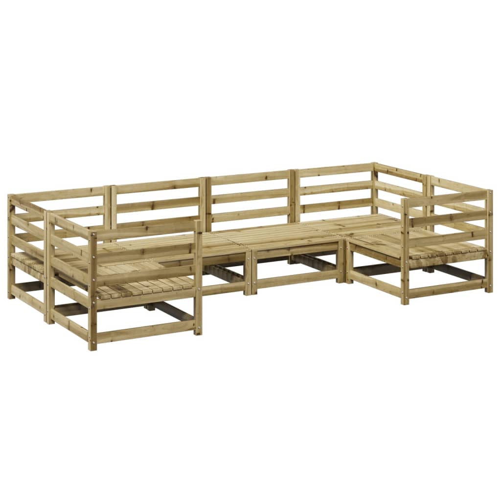 6-delige Loungeset geïmpregneerd grenenhout – afbeelding 2