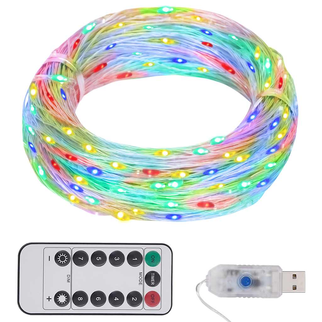 Lichtslinger met 150 LED's 15 m meerkleurig – afbeelding 1