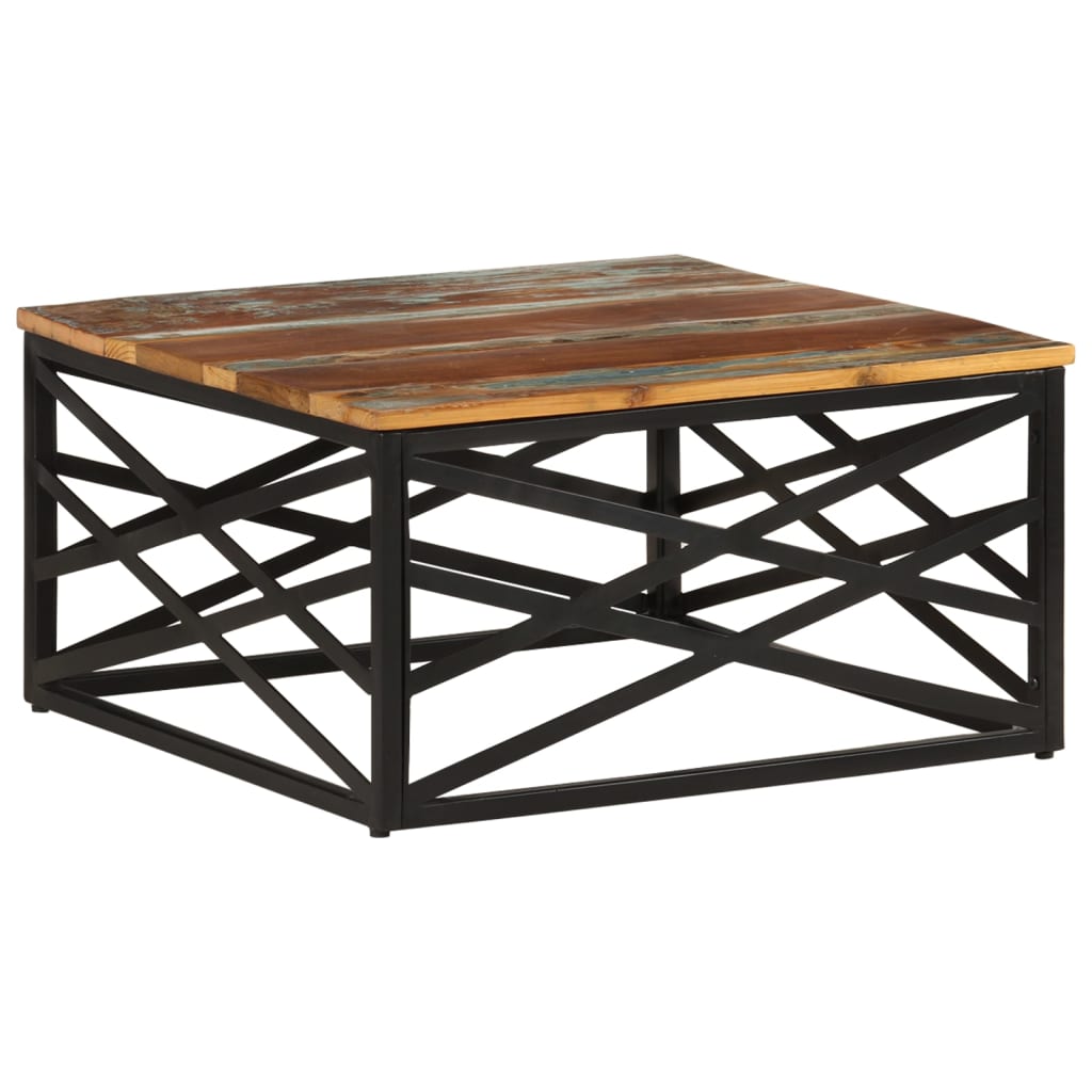 Salontafel 68x68x35 cm massief gerecycled hout