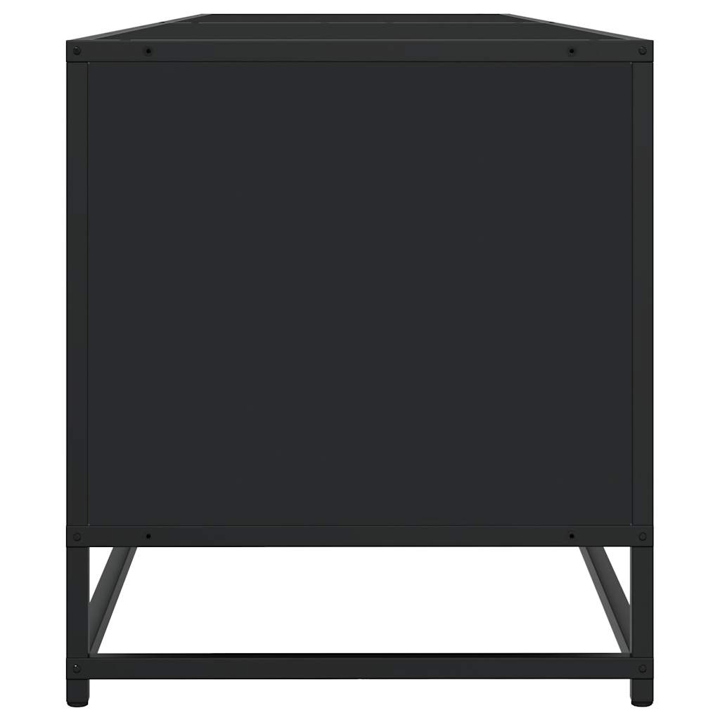 Tv-meubel 180,5x40x46 cm bewerkt hout zwart – afbeelding 6