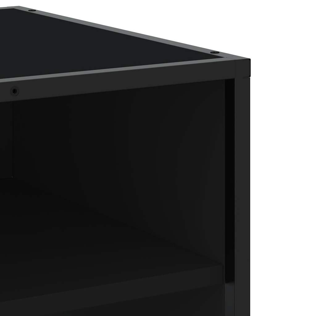 Tv-meubel 180,5x40x46 cm bewerkt hout zwart – afbeelding 7