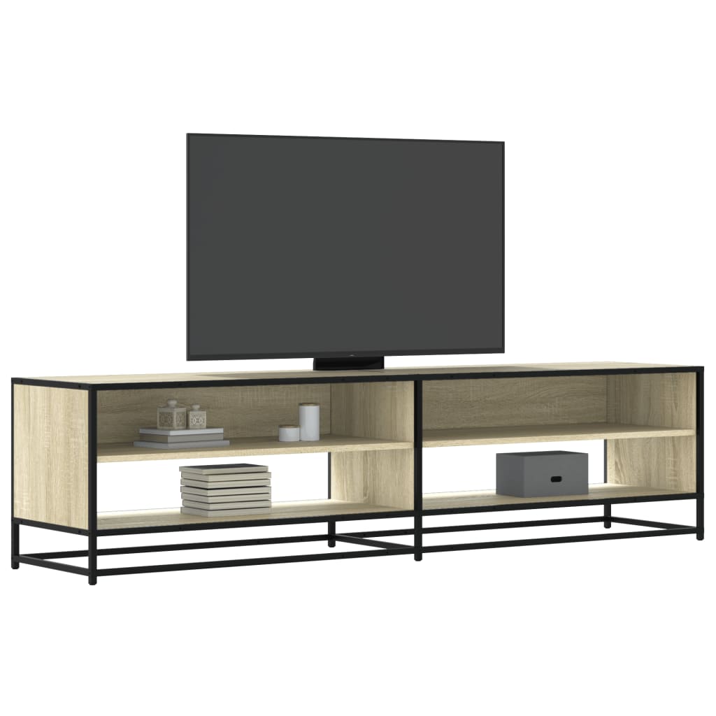 Tv-meubel 180,5x40x46 cm bewerkt hout sonoma eikenkleurig – afbeelding 1