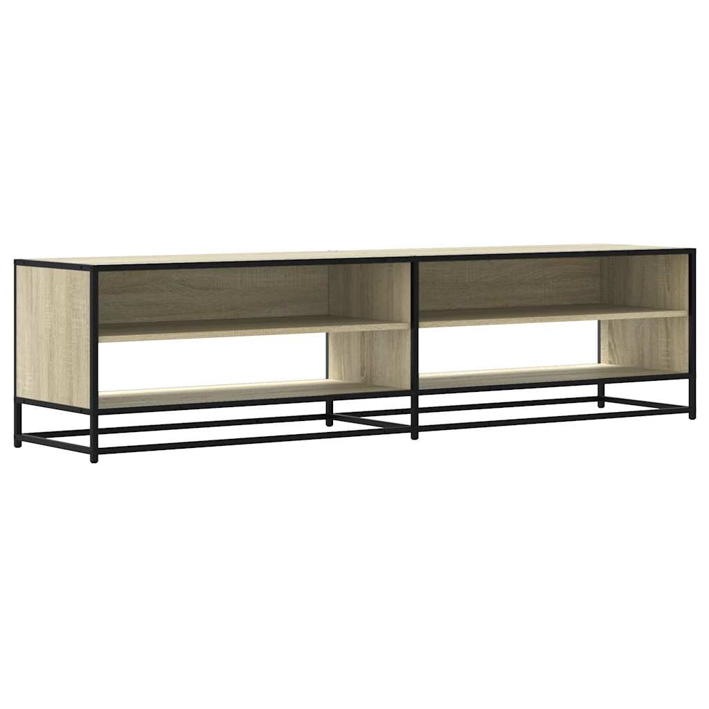 Tv-meubel 180,5x40x46 cm bewerkt hout sonoma eikenkleurig – afbeelding 2