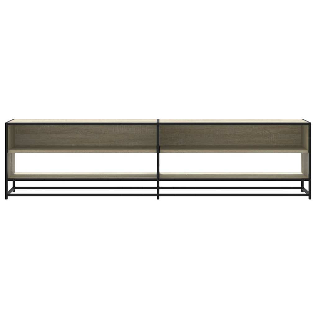 Tv-meubel 180,5x40x46 cm bewerkt hout sonoma eikenkleurig – afbeelding 4
