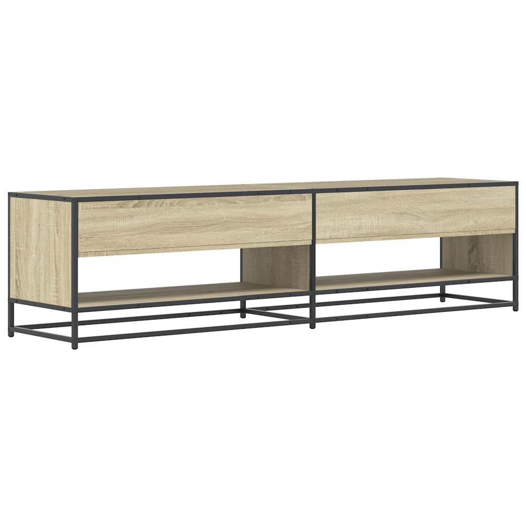 Tv-meubel 180,5x40x46 cm bewerkt hout sonoma eikenkleurig – afbeelding 5