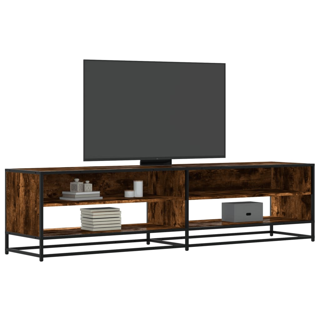 Tv-meubel 180,5x40x46 cm bewerkt hout gerookt eikenkleur – afbeelding 1