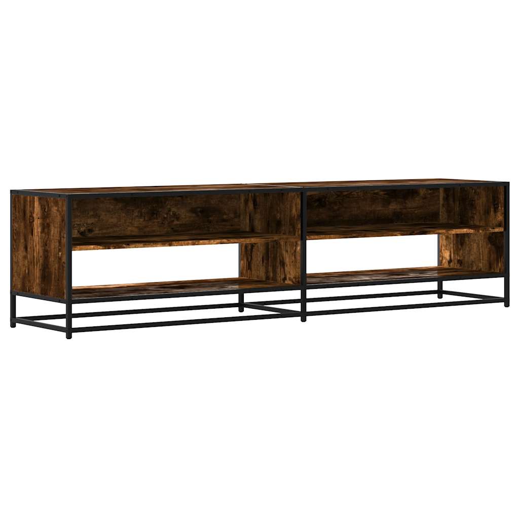 Tv-meubel 180,5x40x46 cm bewerkt hout gerookt eikenkleur – afbeelding 2