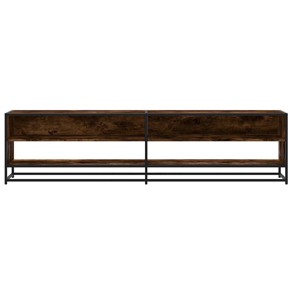 Tv-meubel 180,5x40x46 cm bewerkt hout gerookt eikenkleur – afbeelding 4