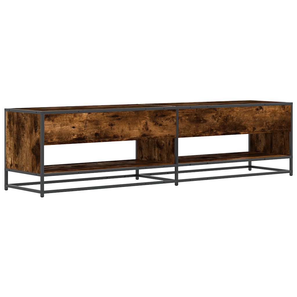 Tv-meubel 180,5x40x46 cm bewerkt hout gerookt eikenkleur – afbeelding 5