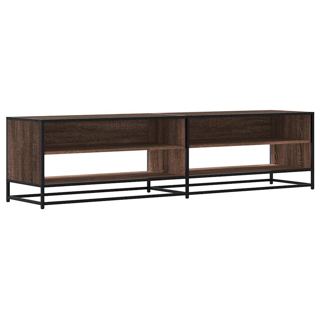 Tv-meubel 180,5x40x46 cm bewerkt hout bruin eikenkleurig – afbeelding 2