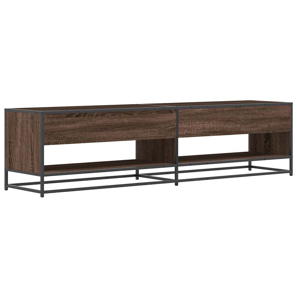 Tv-meubel 180,5x40x46 cm bewerkt hout bruin eikenkleurig – afbeelding 5