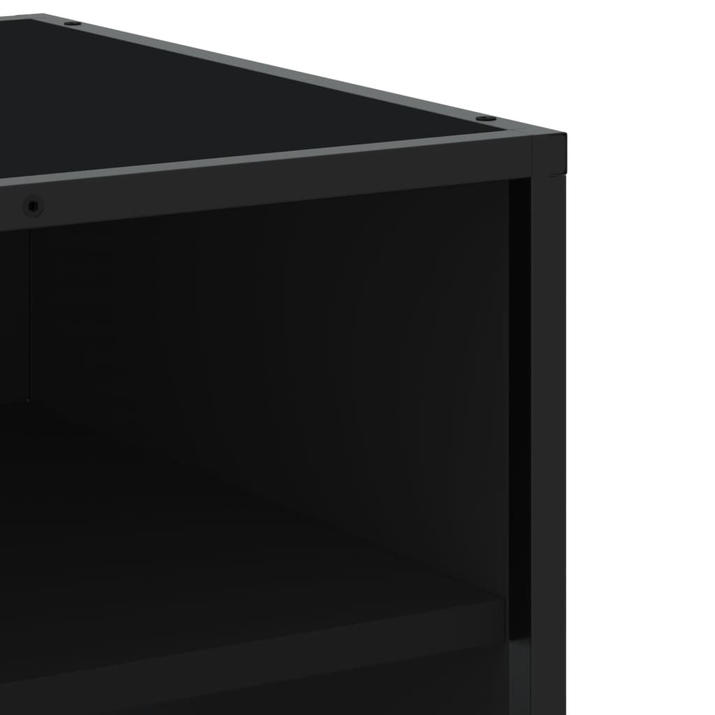 Tv-meubel 180x40x46 cm bewerkt hout zwart – afbeelding 7