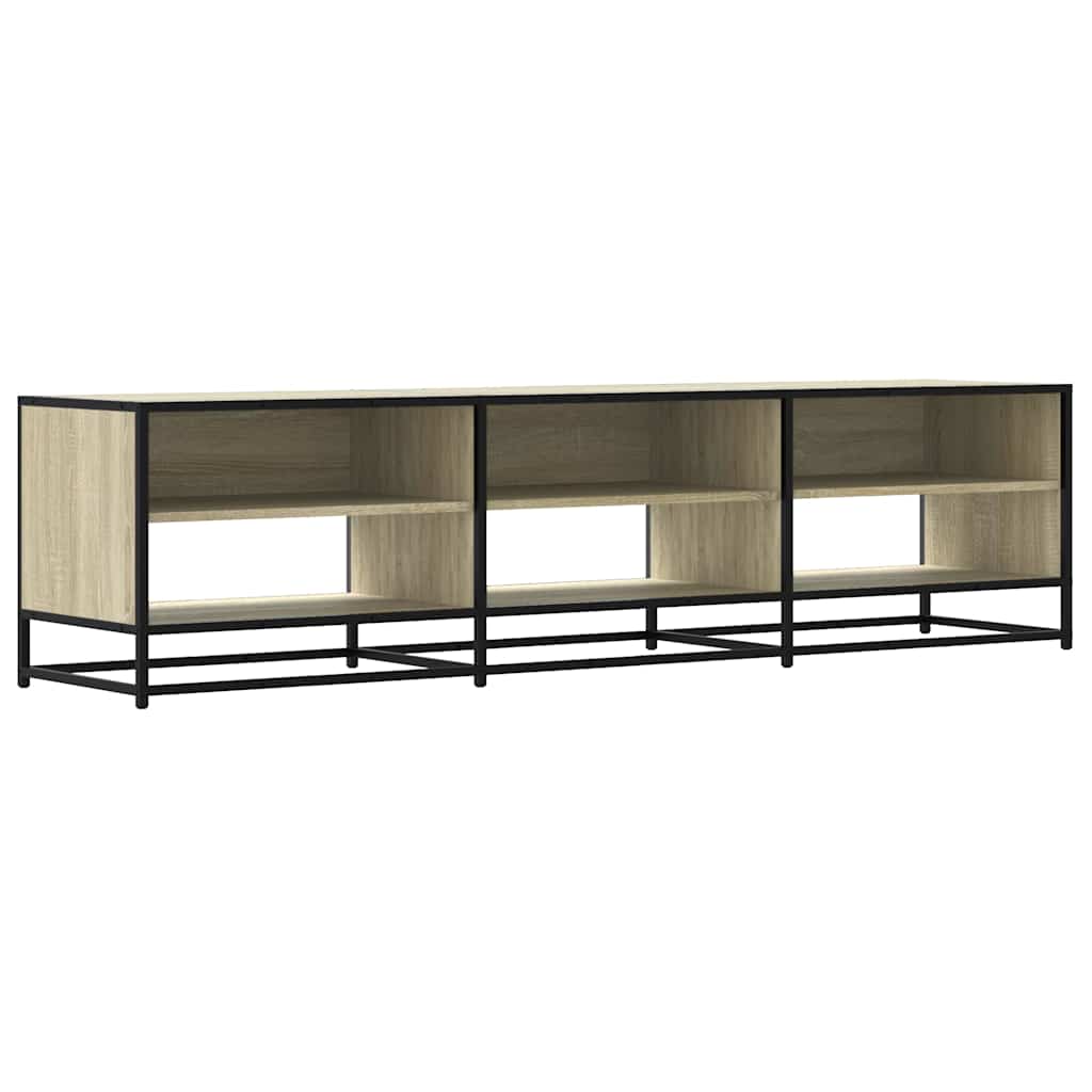 Tv-meubel 18x40x46 cm bewerkt hout sonoma eikenkleurig – afbeelding 2