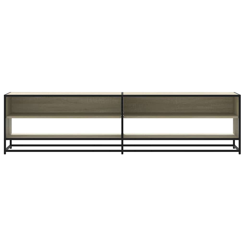 Tv-meubel 18x40x46 cm bewerkt hout sonoma eikenkleurig – afbeelding 4