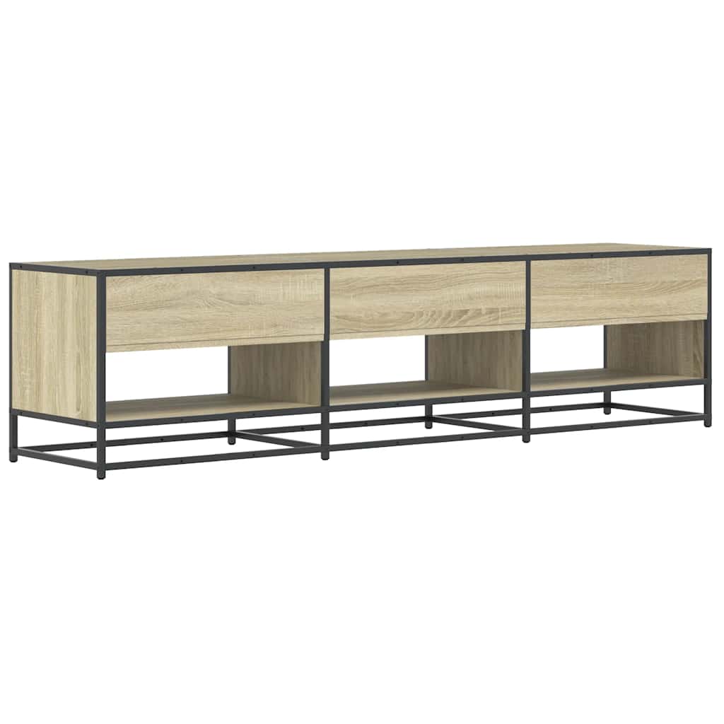 Tv-meubel 18x40x46 cm bewerkt hout sonoma eikenkleurig – afbeelding 5