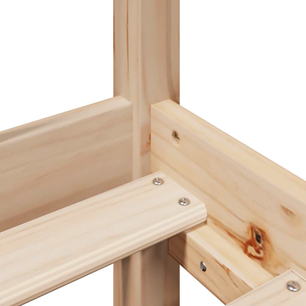 Bedframe zonder matras massief grenenhout 100x200 cm – afbeelding 10