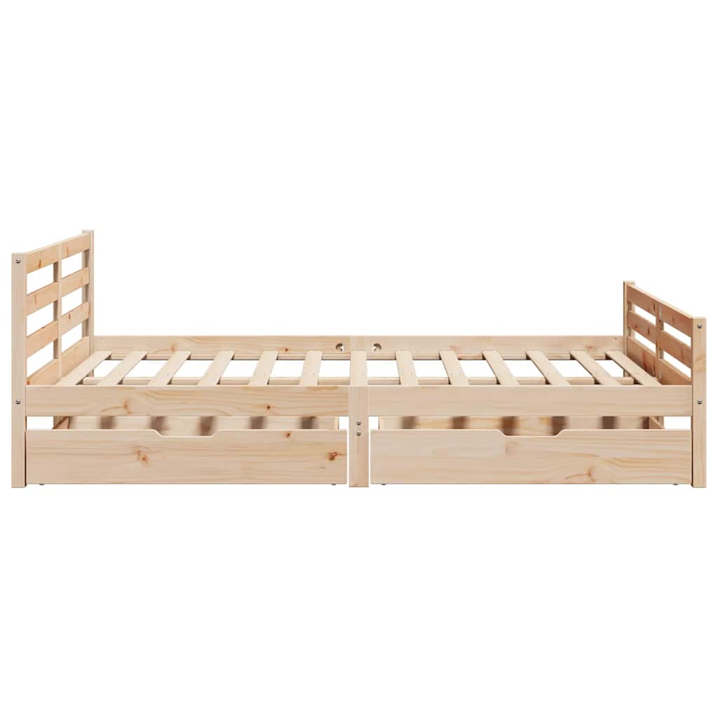Bedframe zonder matras massief grenenhout 160x200 cm – afbeelding 5