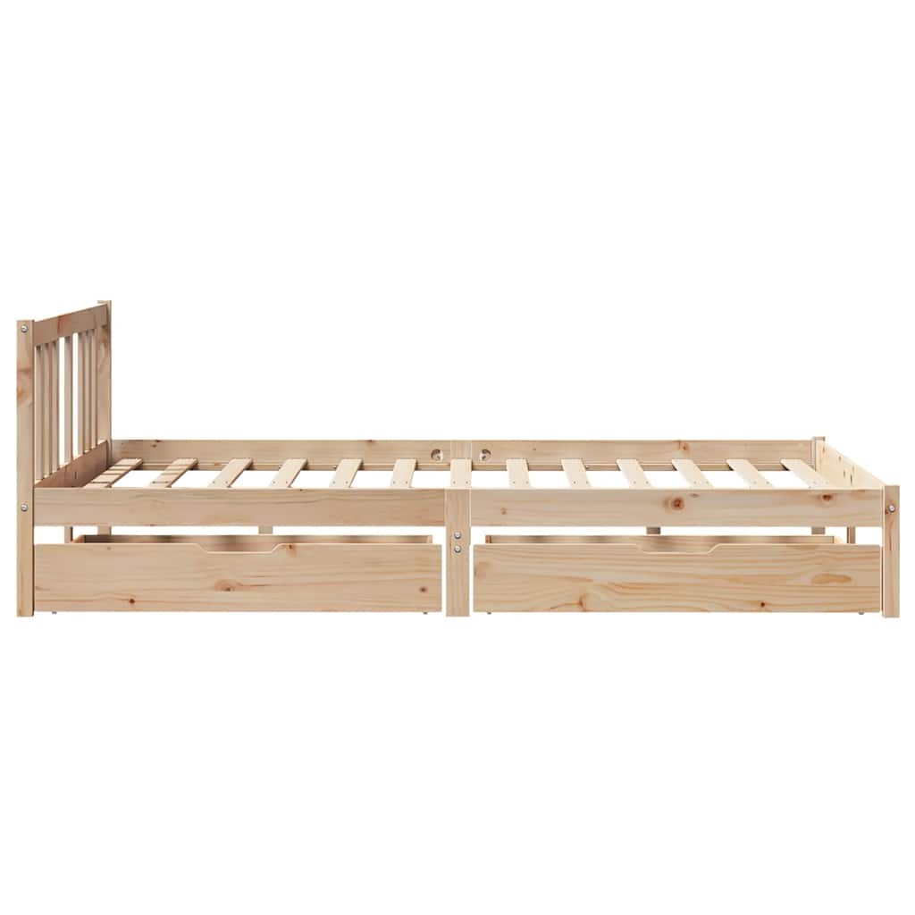 Bedframe zonder matras massief grenenhout 120x200 cm – afbeelding 5