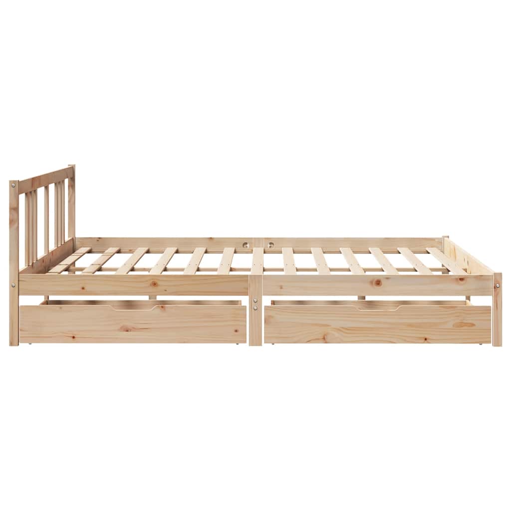 Bedframe zonder matras massief grenenhout 180x200 cm – afbeelding 5