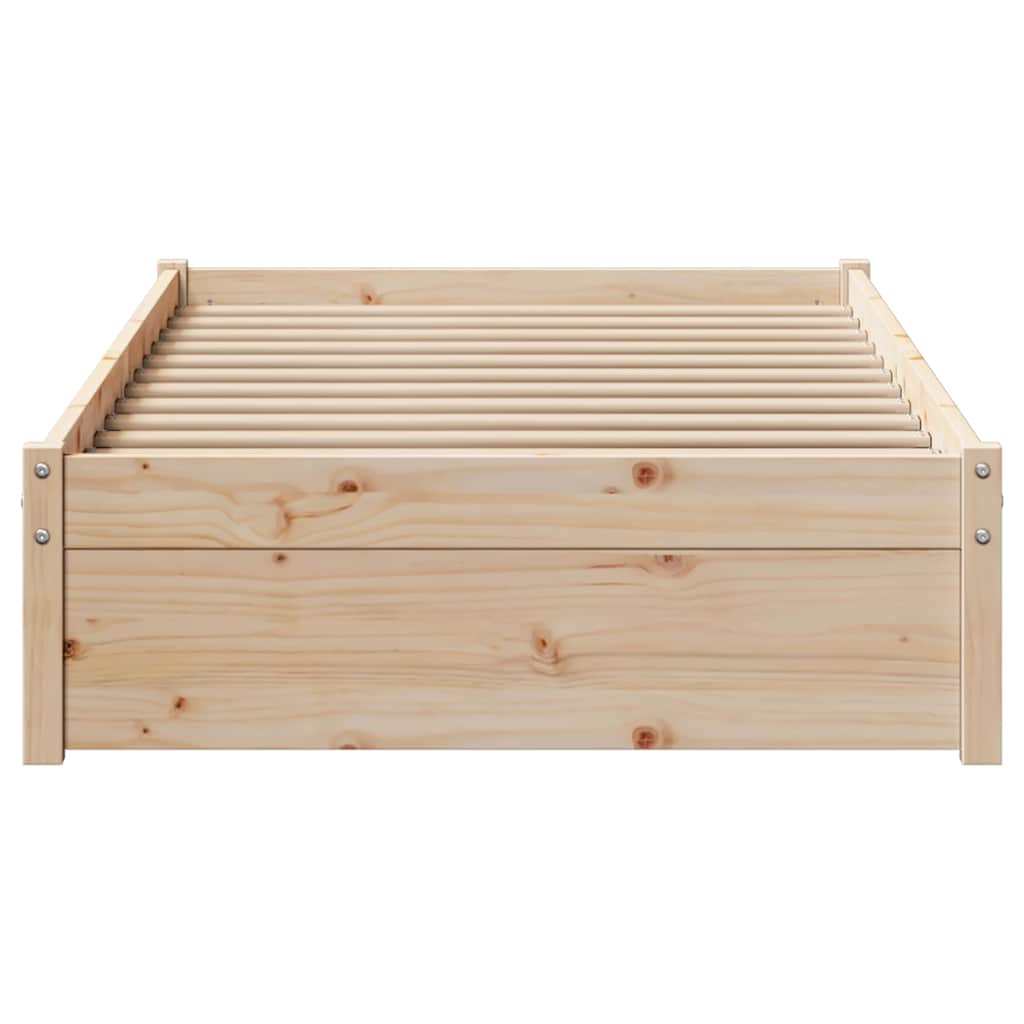 Bedframe zonder matras massief grenenhout 75x190 cm – afbeelding 4