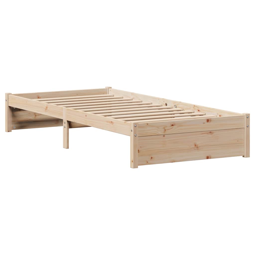 Bedframe zonder matras massief grenenhout 75x190 cm – afbeelding 5