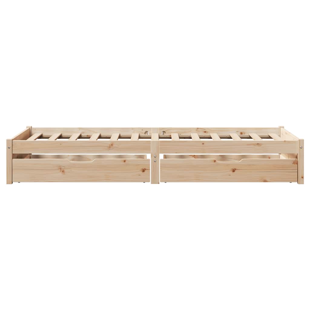 Bedframe zonder matras massief grenenhout 75x190 cm – afbeelding 8