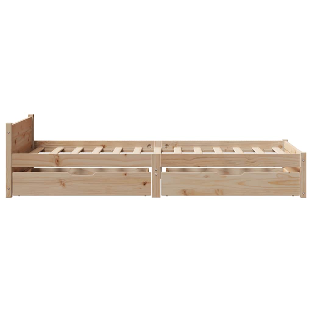Bedframe zonder matras massief grenenhout 90x200 cm – afbeelding 7