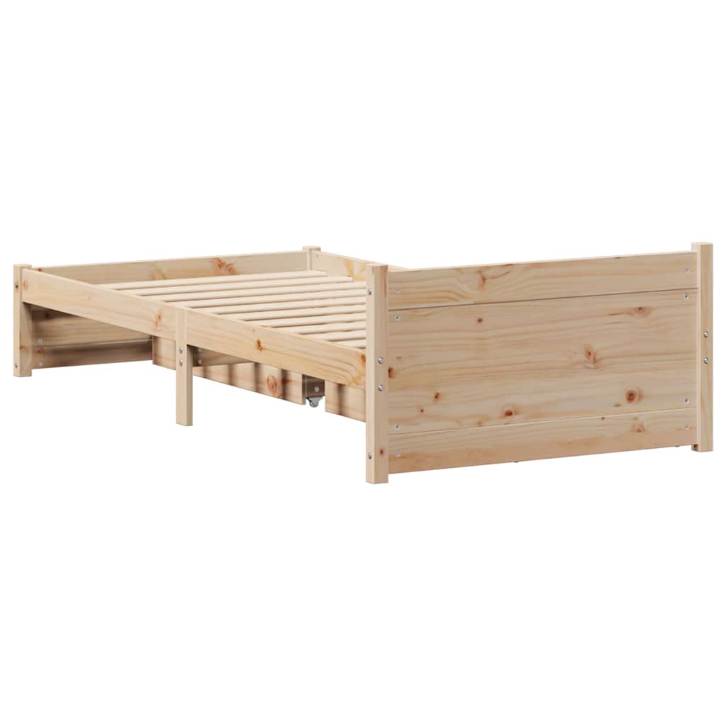 Bedframe zonder matras massief grenenhout 90x200 cm – afbeelding 8