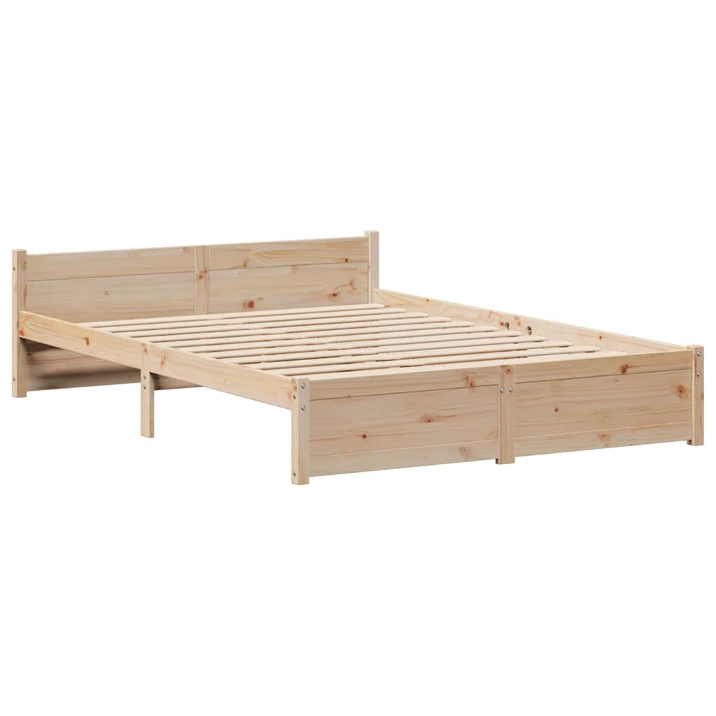 Bedframe zonder matras massief grenenhout 140x200 cm – afbeelding 5
